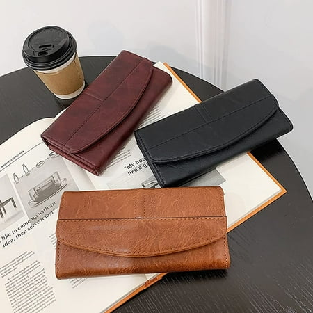 Ladies Leather Retro Long Design Clutch Bag Wallet Card Package Ladies Leather Retro Long Design Clutch Bag Wallet Card Package